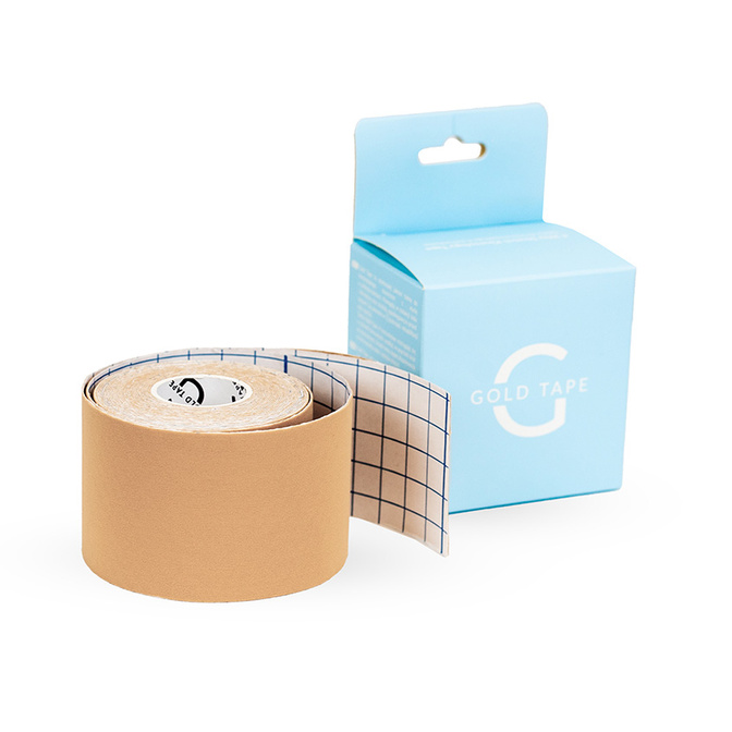 Tejpovací páska Gold Tape Kinesiology 5 cm x 5 m, béžová