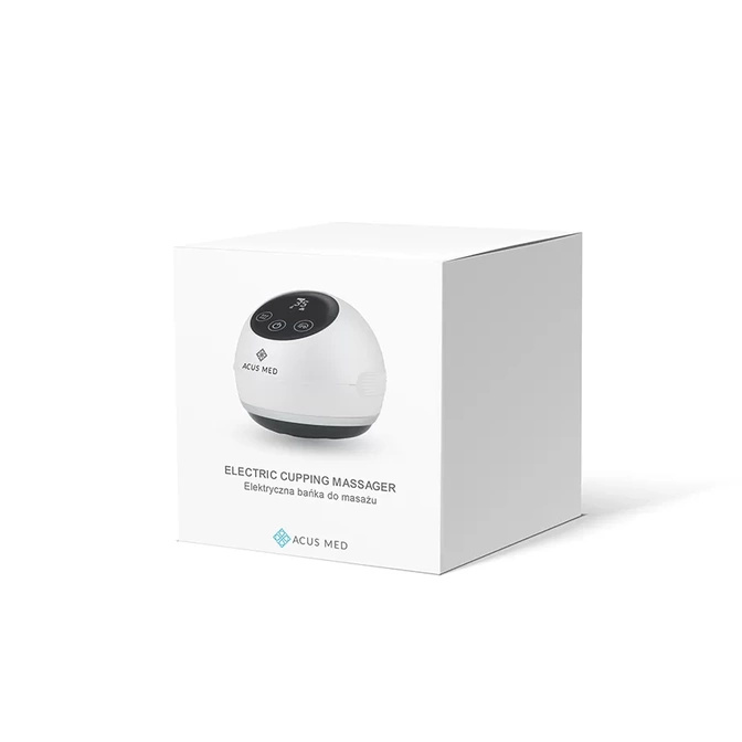 Elektrická masážní baňka proti celulitidě Acus Med, bílá
