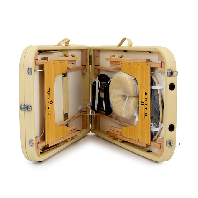 Skládací dřevěné třízónové masérské lehátko Kora Akito