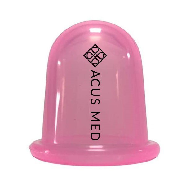 Silikonová masážní baňka Acus Med, růžová