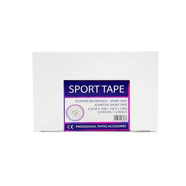 Pevné tejpovací pásky Sport Tape 2,5 cm x 10 m sada 12 ks.