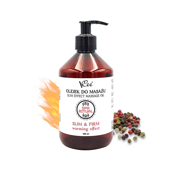 Přírodní veganský masážní olej VCee 500 ml