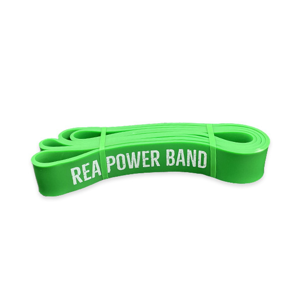 Cvičební odporový pás Rea Power Band, zelený, 54 - 79 kg