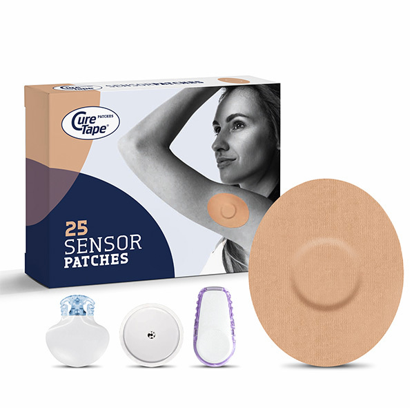 Senzorové náplasti Cure Tape pro monitorování glykémie CGM 25 ks.