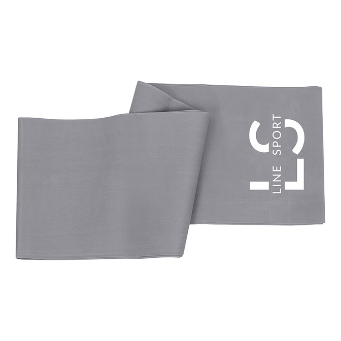 Flat Band Line Sport rehabilitační páska - šedá - velmi lehká odolnost, 2m