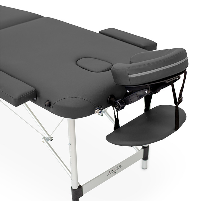 Skládací hliníkové dvouzónové masérské lehátko Eros Akito