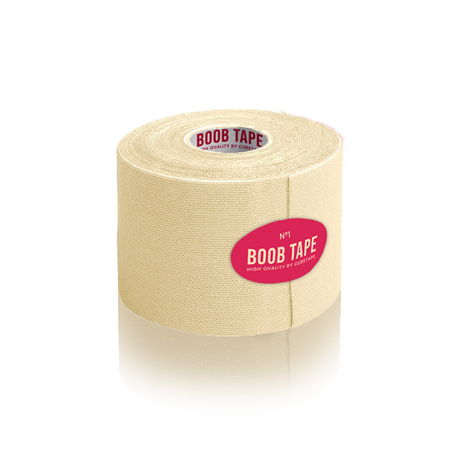 Boob Tape Cure Tape - páska na tvarování poprsí s bradavkami - béžová (5 cm x 5 m)