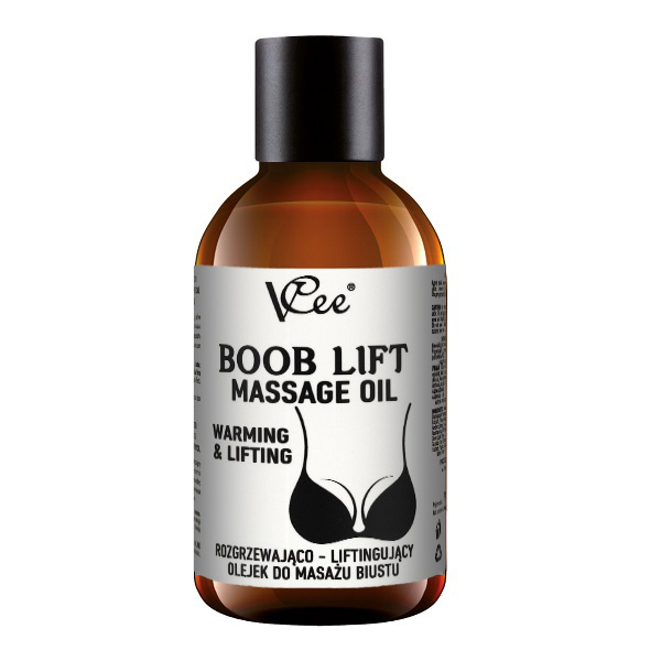 Hřejivý masážní olej na poprsí BOOB LIFT VCee 200 ml