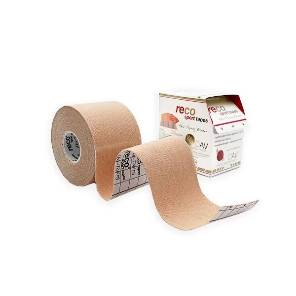 Pevná tejpovací páska Reco Tape 5 cm x 5 m, žlutá