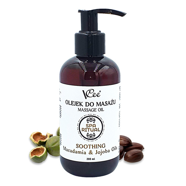 VCee přírodní veganský masážní olej 200 ml