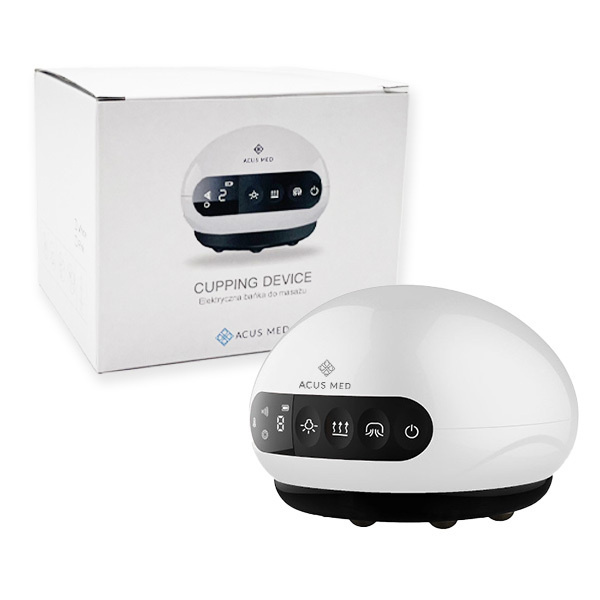 Elektrická masážní baňka proti celulitidě uCute Acus Med, bílá