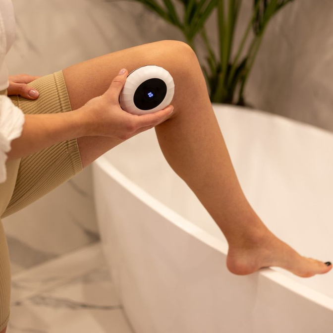 Elektrická masážní baňka proti celulitidě PRO Acus Med, bílá