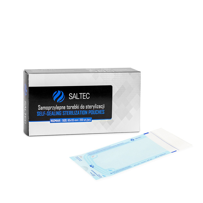 Sterilizační sáčky Saltec (90 x 135 mm) 200 ks.