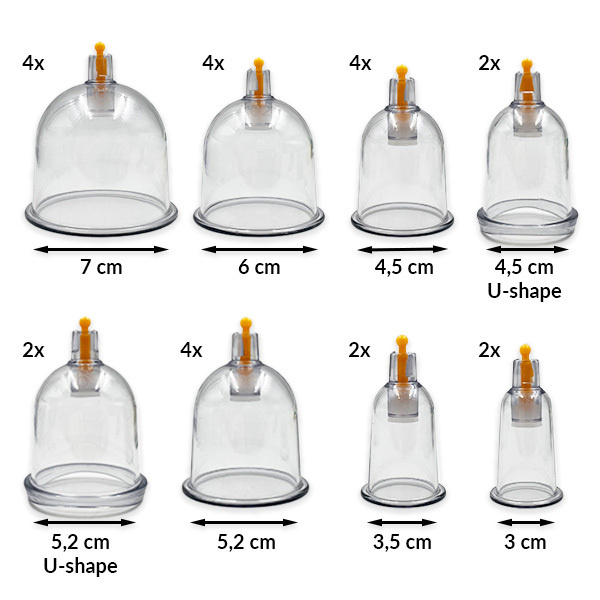 Vakuové baňky Acus Med s pumpičkou - sada 24 kusů
