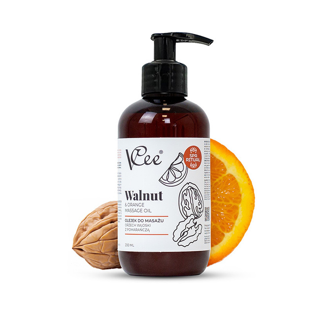 Veganský masážní olej přírodní VCee 200 ml