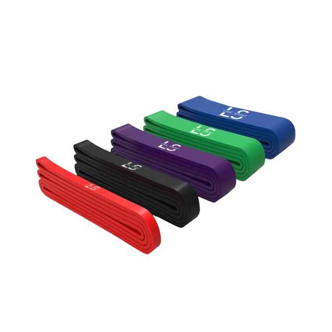 Sada 5 odporových gum na cvičení Power Band Line Sport 5 ks.