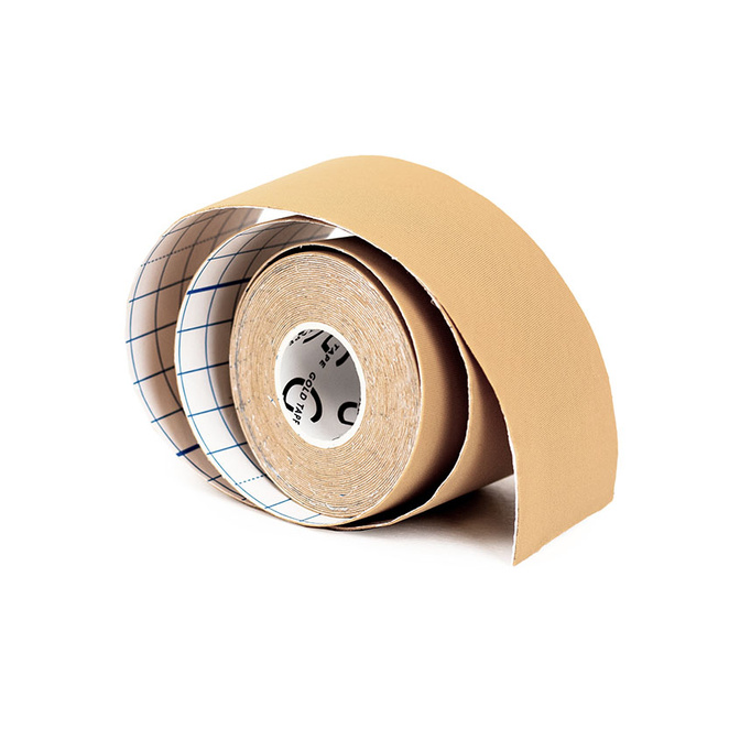 Tejpovací páska Gold Tape Kinesiology 5 cm x 5 m, béžová