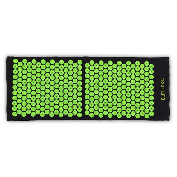 Akupresurní podložka s polštářem Akumata, černo-zelená
