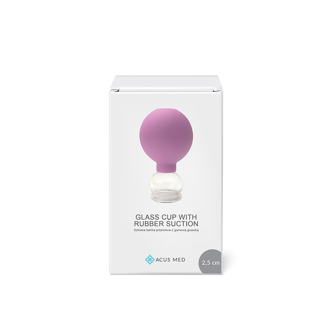 Masážní baňka s balónkem Acus Med 2,5 cm
