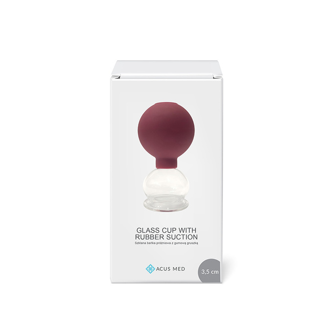 Masážní baňka s balónkem Acus Med 3,5 cm