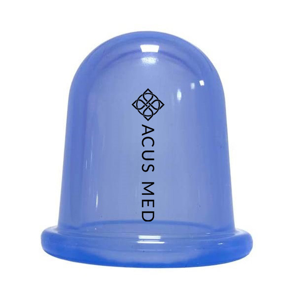 Silikonová masážní baňka Acus Med, modrá