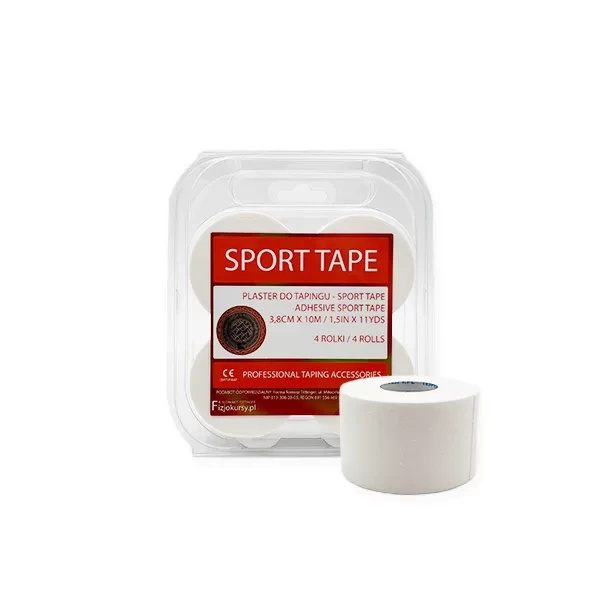 Pevné tejpovací pásky Sport Tape, 3,8 cm x 10 m, sada 4 ks.