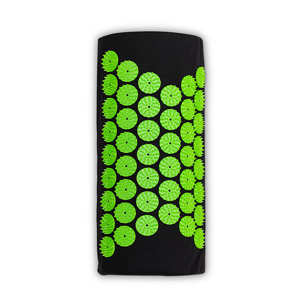 Akupresurní podložka s polštářem Akumata, černo-zelená