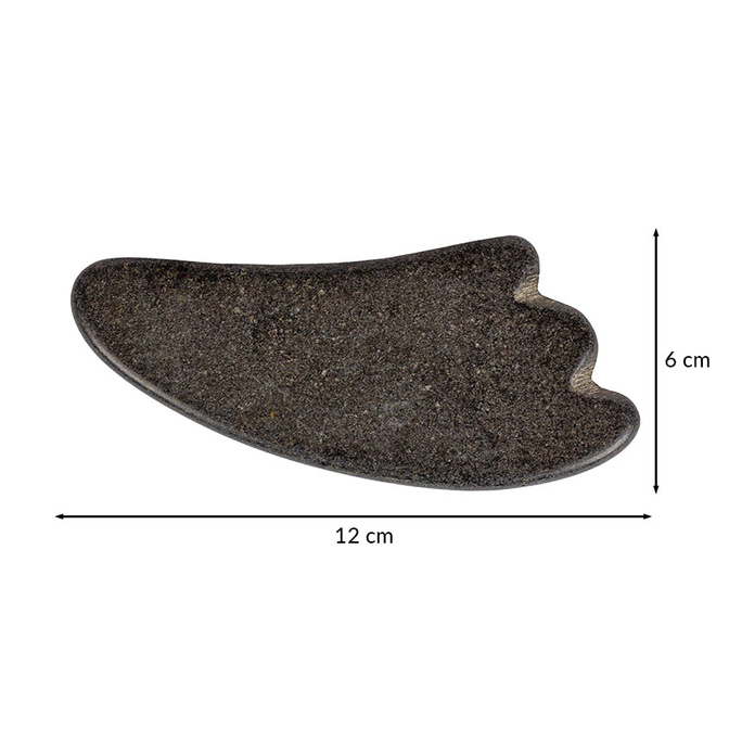 Čedičový kámen pro Gua Sha masáž - sada 2 kusů.