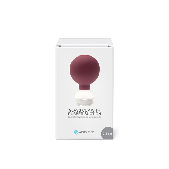 Masážní baňka s balónkem Acus Med 2,5 cm