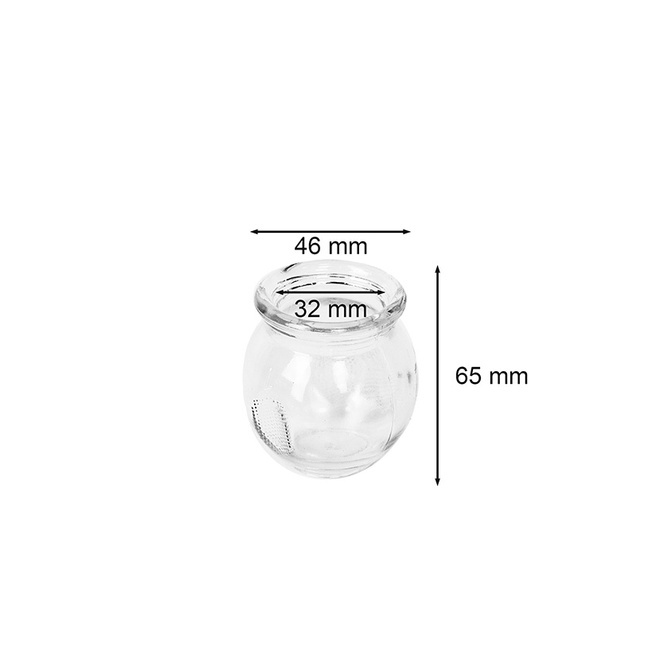 Skleněné baňky Acus Med, sada 12 ks. 