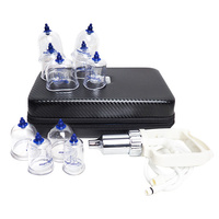 Vakuové masážní baňky s pumpičkou Meridius, sada 10 ks.