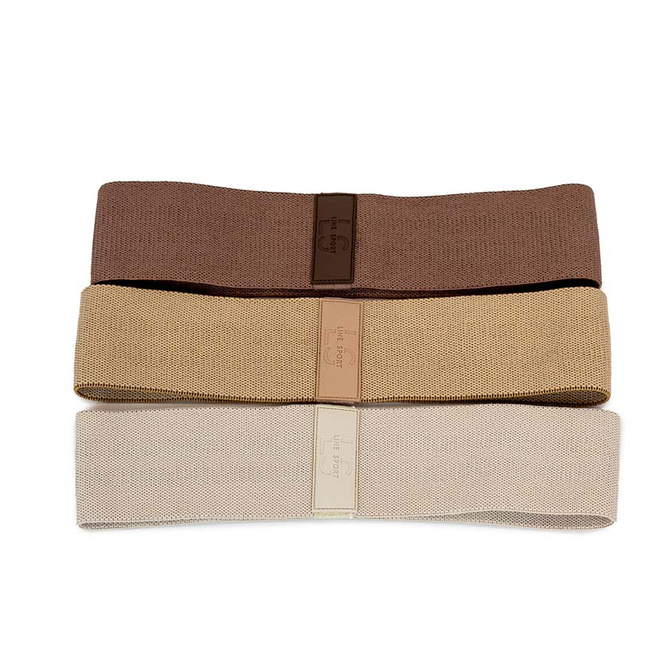 Sada 3 odporových pásů na cvičení - Hip Band Material Line Sport