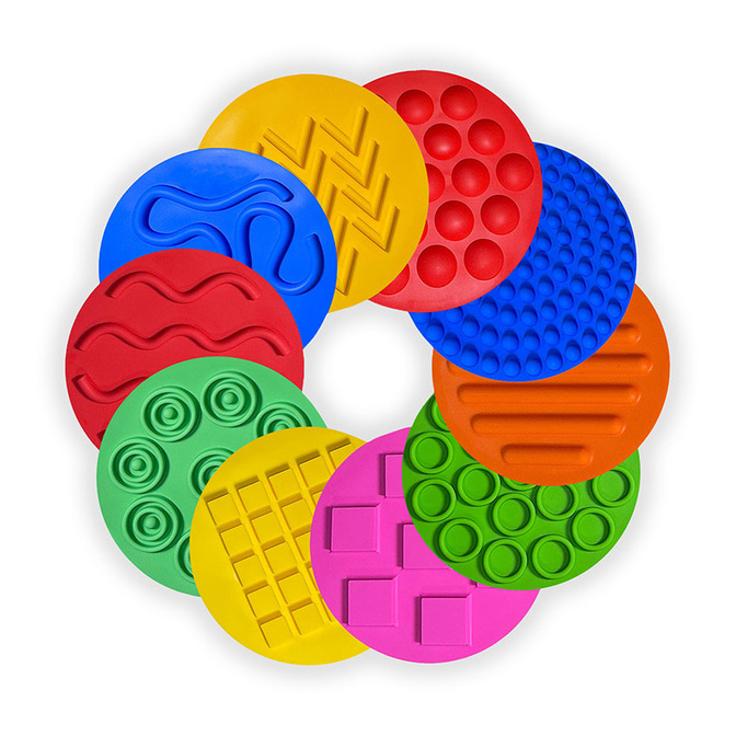 Dětské senzorické disky Line Sport 25 cm (10 ks)