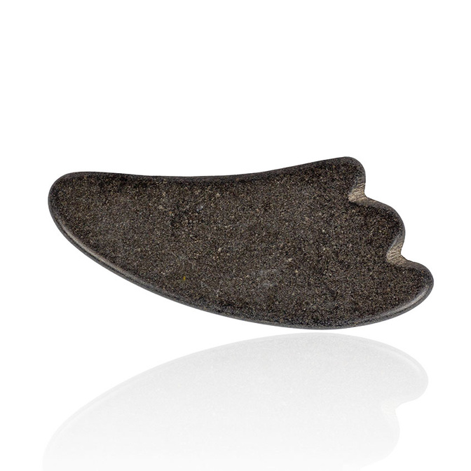 Čedičový kámen pro Gua Sha masáž - sada 2 kusů.