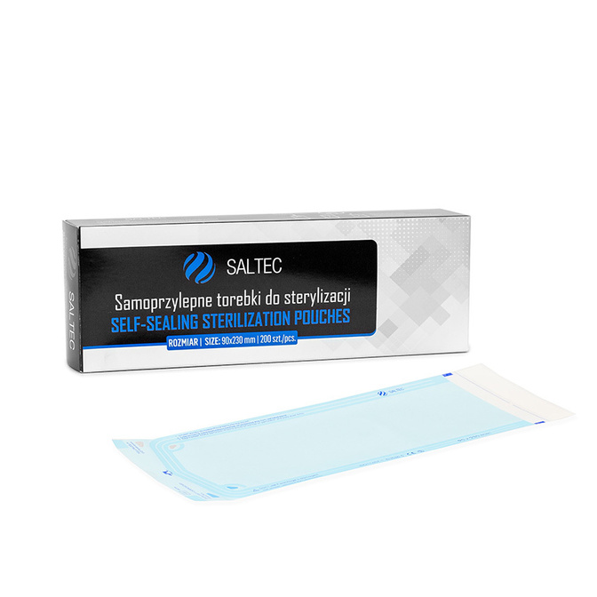 Sterilizační sáčky Saltec (90 x 230 mm) 200 ks.