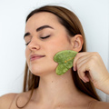 Kámen Gua Sha | Nefritová masážní deska Acus Med - srdce - zelená