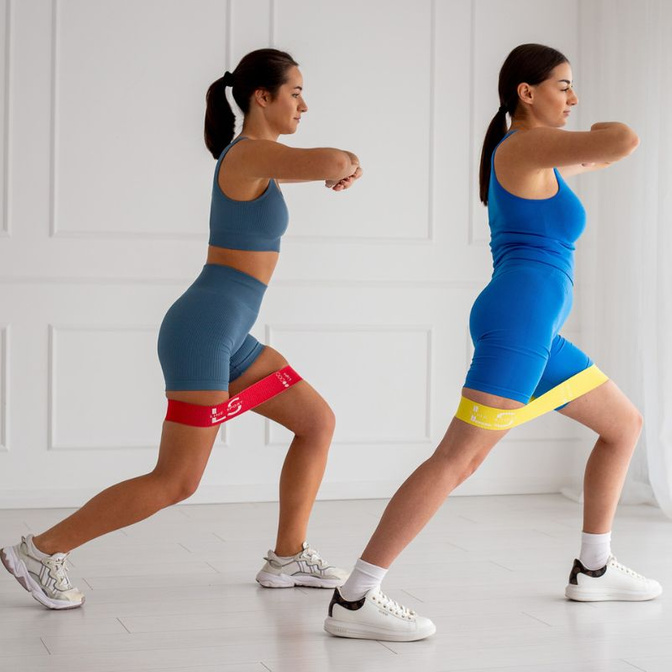 Sada textilních odporových gum na cvičení Flex Band Line Sport 5 ks.