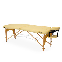 Skládací dřevěné dvouzónové masérské lehátko Teja Akito