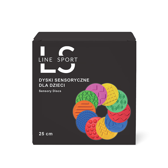 Dětské senzorické disky Line Sport 25 cm (10 ks)