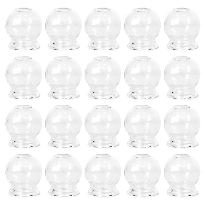 Skleněné baňky Acus Med, sada 20 ks.