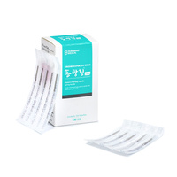 Akupunkturní jehly DONG BANG s ocelovým držátkem bez zaváděcí trubičky 100 ks.