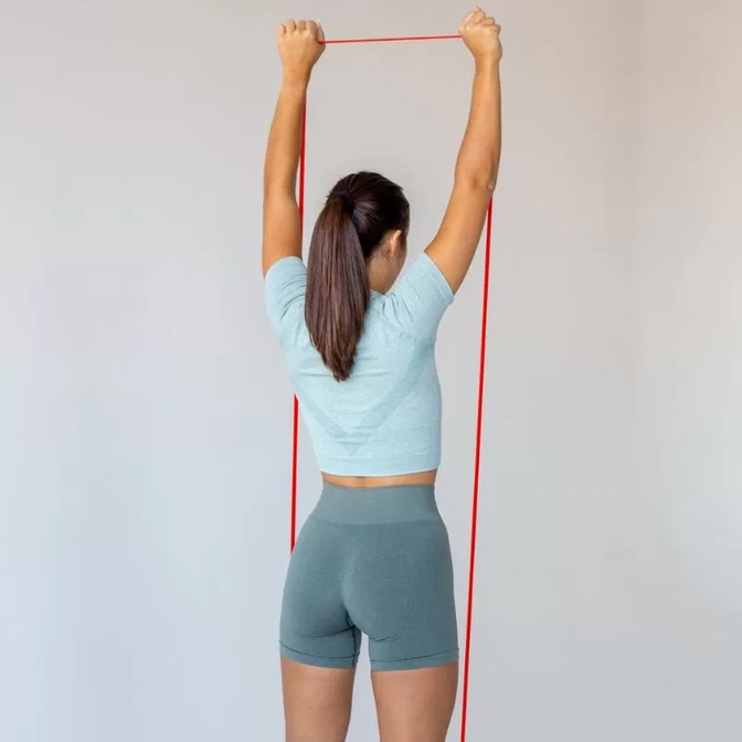 Sada 5 odporových gum na cvičení Power Band Line Sport 5 ks.